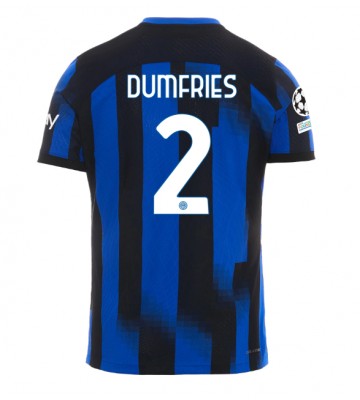 Inter Milan Denzel Dumfries #2 Hemmatröja 2023-24 Kortärmad